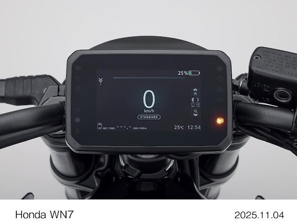 รถจักรยานยนต์ฮอนด้า เผยโฉม Honda WN7 จักรยานยนต์ไฟฟ้ารุ่นแรก ที่งาน EICMA 2025
